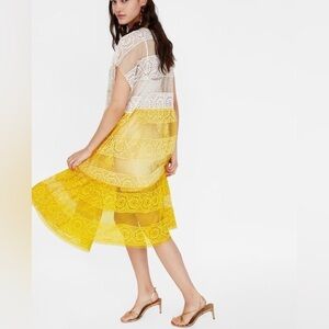 Zara crochet two toned dress